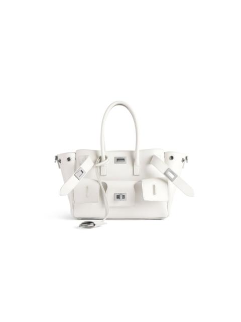 BALENCIAGA Women's Bel Air Carry All Bag Mini  in White