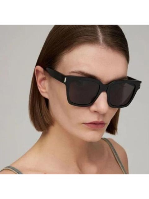 SAINT LAURENT NEW Saint Laurent New Wave SL507 001 Black Gray Square Unisex Sunglasses