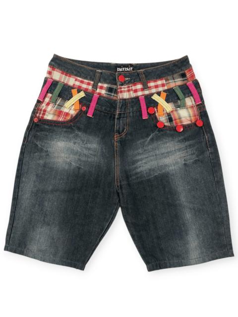 Other Designers If Six Was Nine - Chip Clip Double Waist Patched Kapital Style Short
