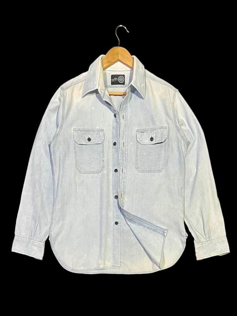 Other Designers South2 West8 - S2WB NEPENTHES DENIM BUTTON UP WITH FADED COLOURS STYLES