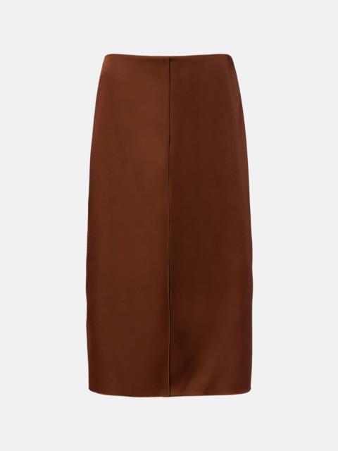 DOROTHEE SCHUMACHER Shiny Statement high-rise duchesse pencil skirt