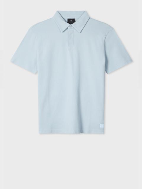 Paul Smith Pale Blue Concealed-Placket Polo Shirt