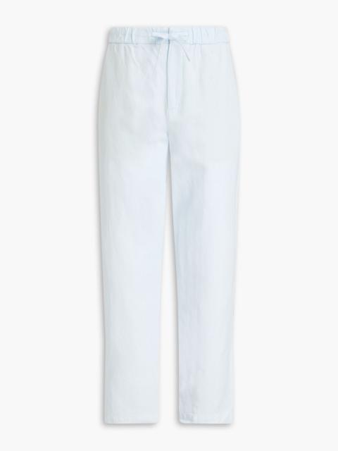 FRESCOBOL CARIOCA Oscar herringbone Lyocell, linen and cotton-blend pants