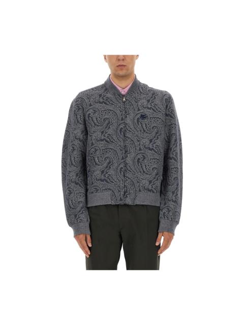 Etro Jacquard Bomber Jacket With Logo