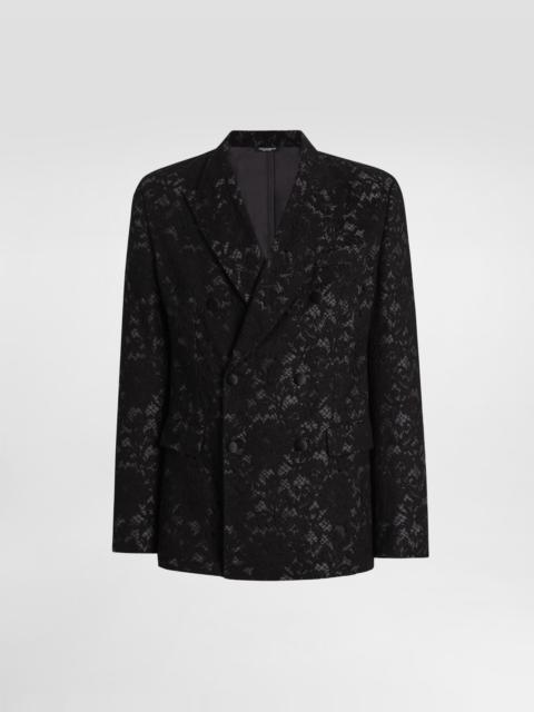 Dolce & Gabbana Double-breasted lace jacket