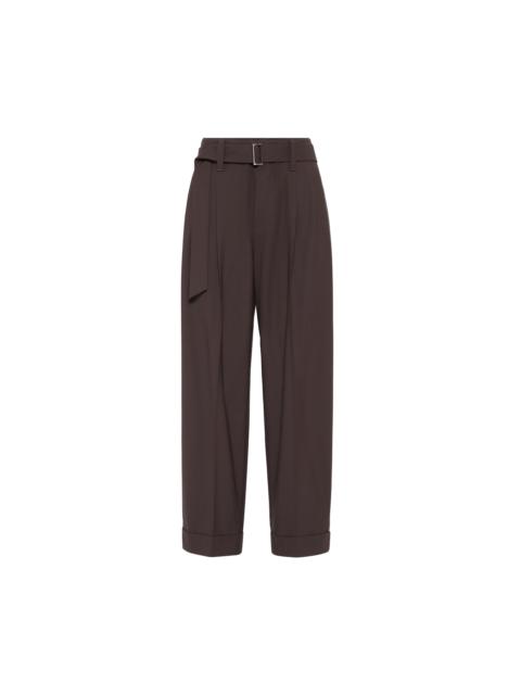 Brunello Cucinelli Brunello Cucinelli Sartorial Baggy trousers in Cocoa at Nordstrom