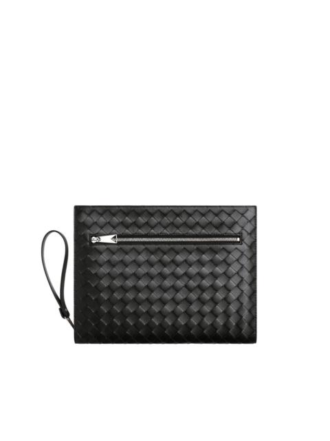 Bottega Veneta BOTTEGA VENETA $2500 Black Intrecciato Document Case WIth Wr