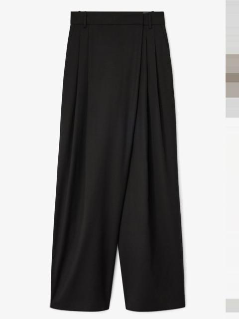 GANNI BLACK CROSS-OVER PANTS