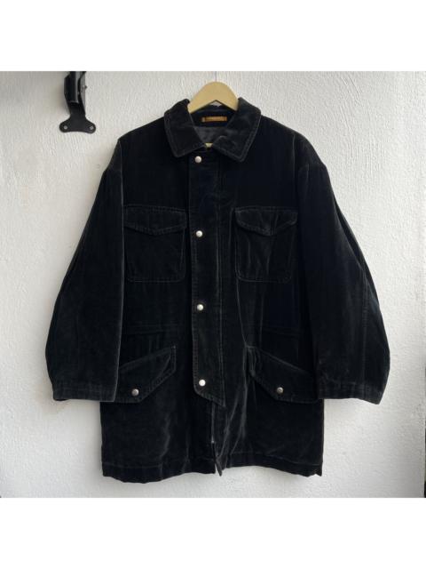 LANCEL Vintage LANCEL Suede Chore Blanket Quilted Jacket