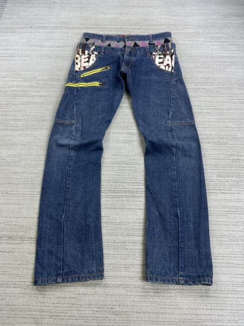 Other Designers If Six Was Nine - Vintage B.S Raw Double Waist Multicolor Denim Punk Jeans