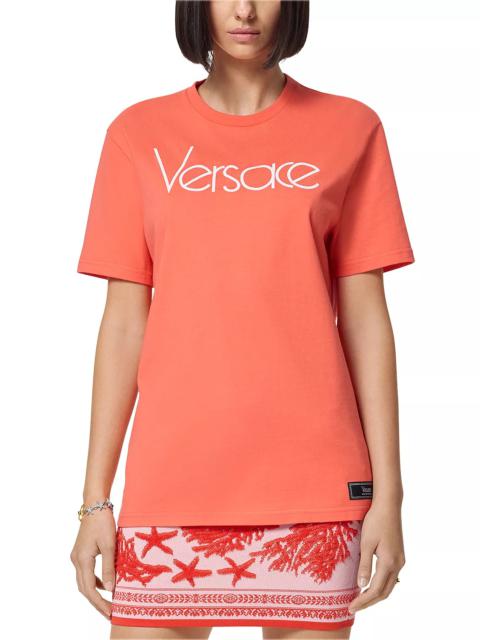 VERSACE Embroidered Logo Tee