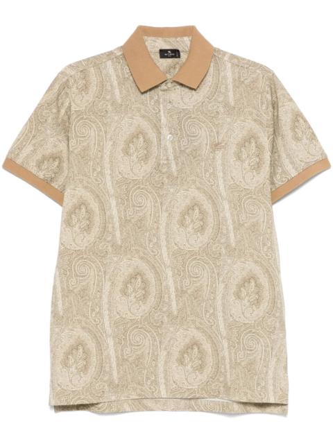 Etro Etro Men Polo Shirt With Paisley Print