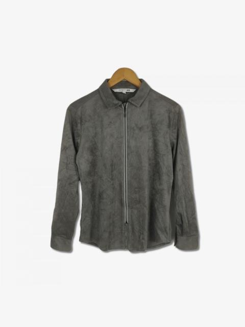 Other Designers Japanese Brand - Carine Roitfeld Fashion Zipper Suede Shirt
