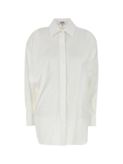 Loewe Loewe Women White Poplin Shirt