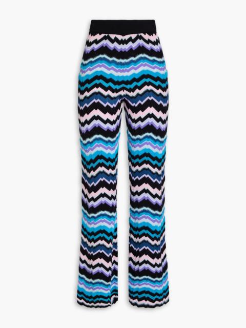 Missoni Brushed crochet-knit flared pants