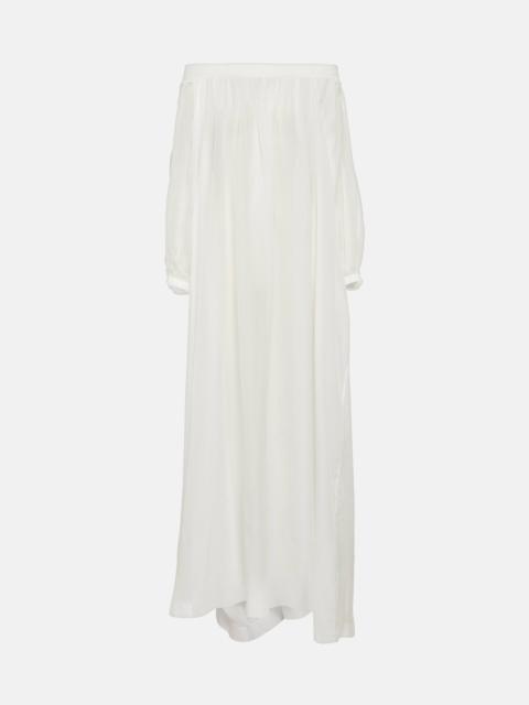 Alaïa Off-shoulder maxi dress
