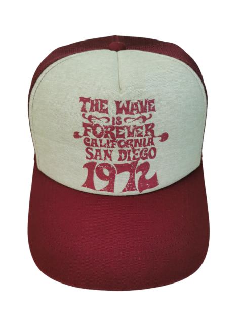 Other Designers Designer - THE WAVE IS FOREVER CALIFORNIA SAN DIEGO TRUCKER HAT CAP