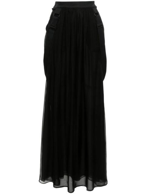Max Mara Max Mara Women Silk Chiffon Long Skirt