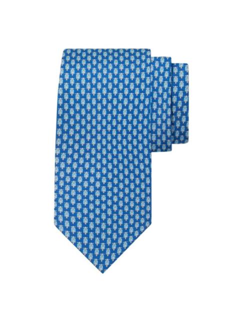 FERRAGAMO Ferragamo Scooter Print Silk Tie