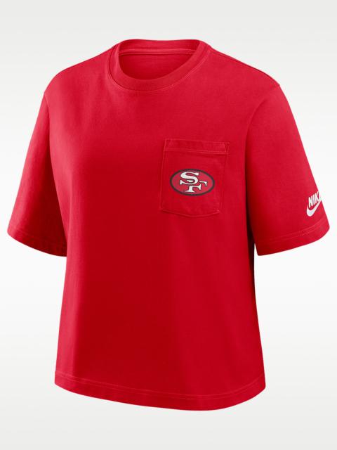 Nike San Francisco 49ers Rewind Pocket Boxy Women's Nike NFL T-Shirt