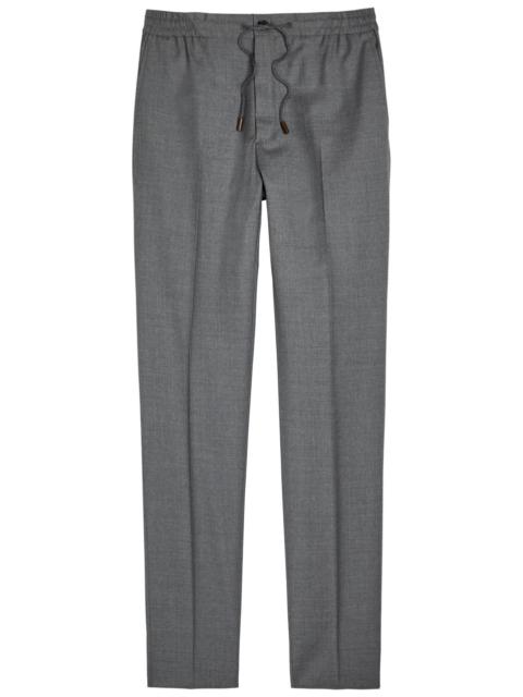 SLOWEAR Slowear Drawstring Tapered-leg Wool Trousers