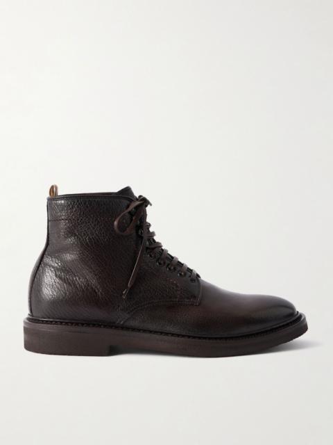 OFFICINE CREATIVE Hopkins Flexi 203 Full-Grain Deerskin Boots Dark brown