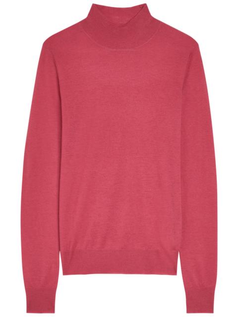 JOSEPH Joseph Mock-neck Cashmere top
