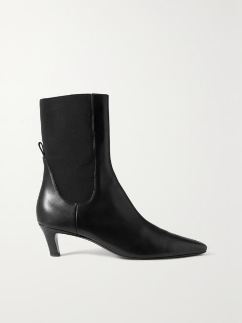 TOTEME The Mid Heel Leather Chelsea Boots