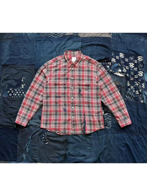 visvim VISVIM 20SS Lumber Shirt L/S Crash (Indigo Check) – Original "Crash" Finish Plaid Shirt
