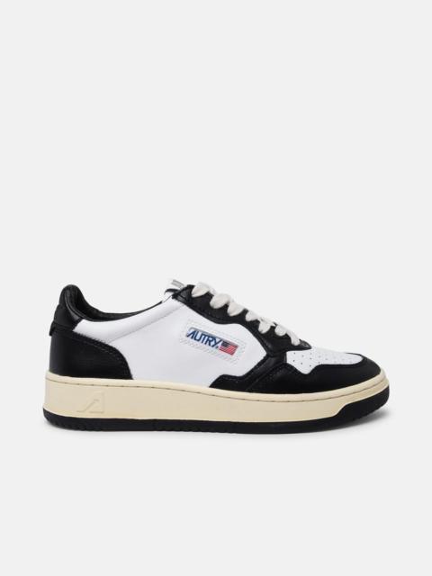 AUTRY BLACK AND WHITE LEATHER MEDALIST SNEAKERS