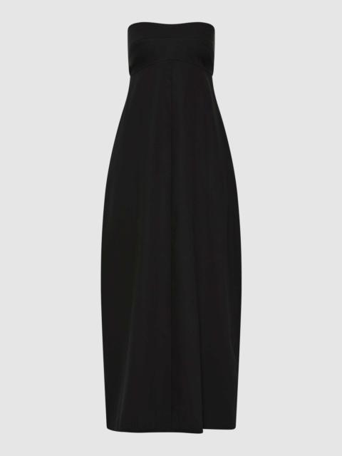 ST. AGNI Wool Strapless Cocoon Dress - Black