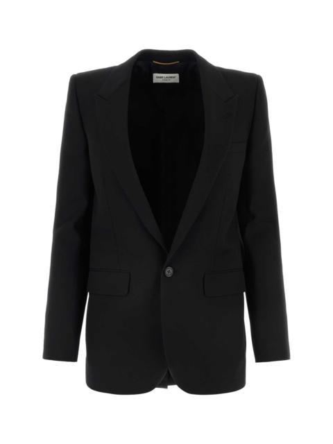 SAINT LAURENT Saint Laurent Women Black Wool Blazer