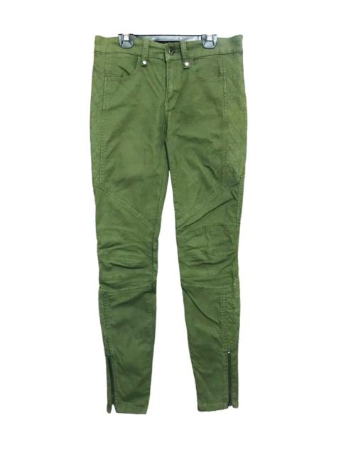 BIKER JEANS PATTERN BRAND DIESEL ARMY GREEN