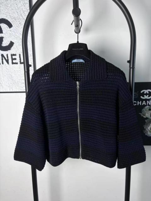 Prada Prada Knit Zip Up Jacket