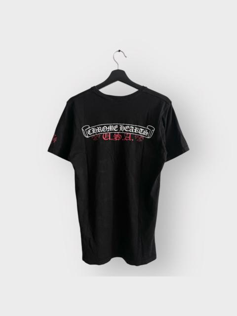 STEAL! 2010s Chrome Hearts USA Scroll Logo Tee (M)