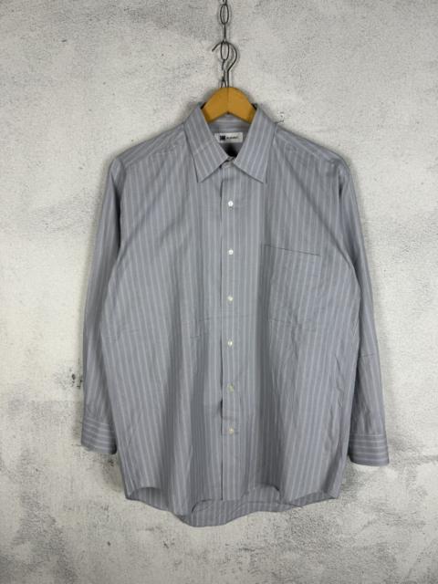 Other Designers Issey Miyake Striped Button Up Shirt