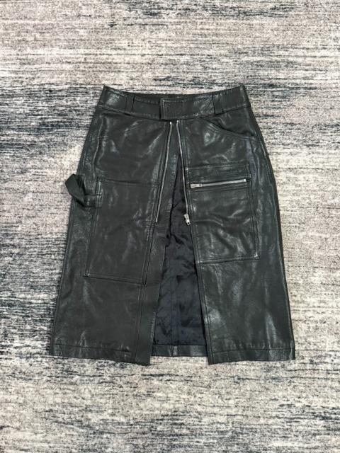 VETEMENTS Vetements Vetements SS16 Leather mid skirt