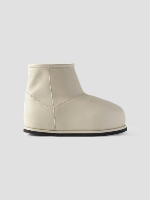 Amina Muaddi Heidi shearling-lined leather platform ankle boots