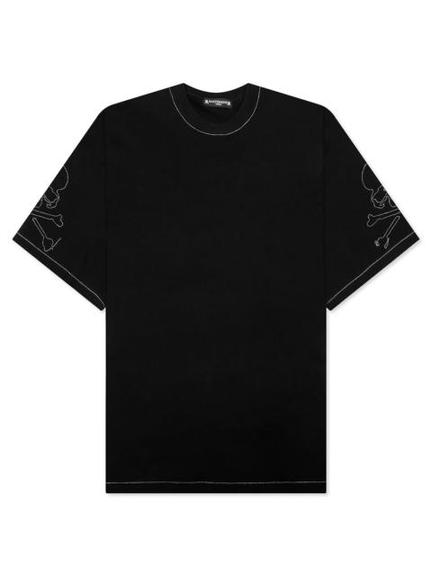 MASTERMIND WORLD OVERSIZED BALLCHAIN TEE - BLACK/SILVER