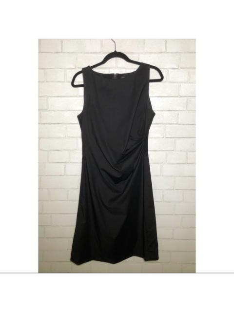 Other Designers Theory Ruched Side Black Suiting Dress