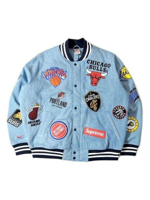 Nike Supreme x Nike x NBA Teams Warm-Up Jacket 'Teal Multi-Color' SUP-SS18-772