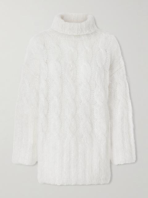 JOSEPH Fortin Cable-knit Mohair-blend Sweater Turtleneck Sweater