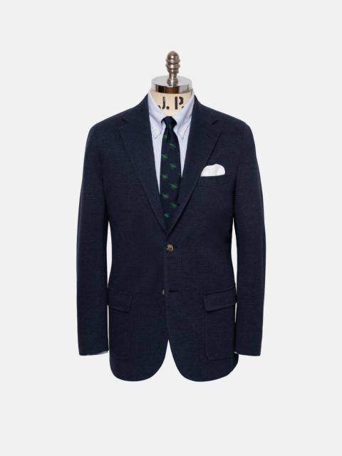 J. PRESS BLUE CHECK KNIT SPORT COAT