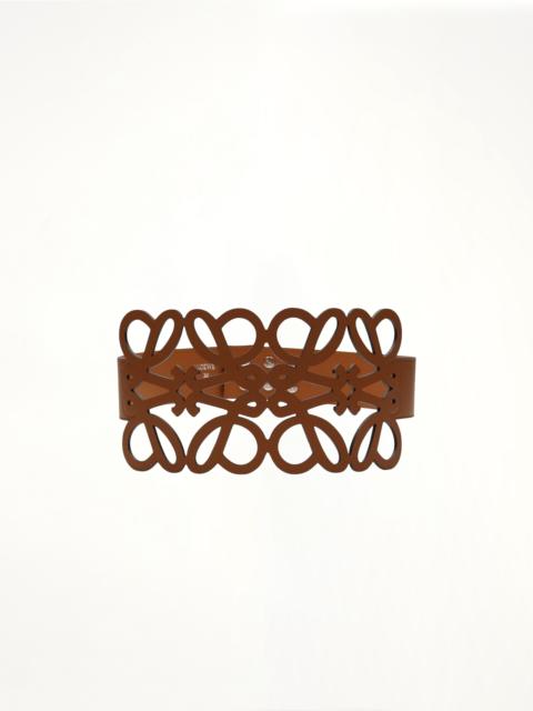 Loewe Anagram Cut Out Belt in Tan