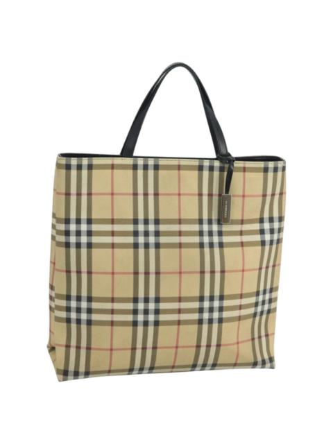 Burberry Burberry Nova Check Hand Bag Pvc Beige