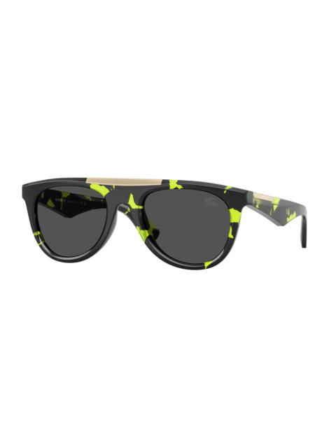 Burberry Burberry Grey Oval Men's Sunglasses BE4452U 412487 53