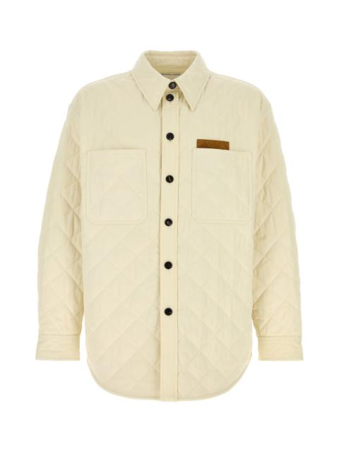 Bottega Veneta Men Ivory Tech Cotton Jacket