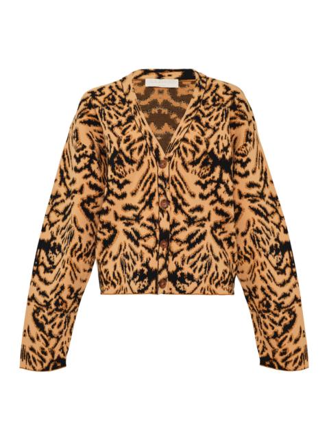 ULLA JOHNSON Payton Jacquard Knit Cardigan