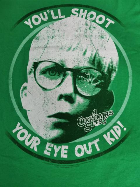 Other Designers Vintage - Vintage A Christmas Story Movie Tee Rare Big Size Green