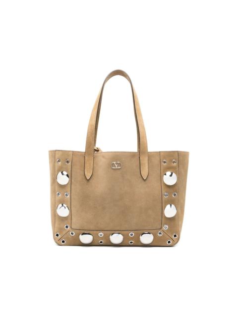 Valentino Nellcôte eyelet studded shoulder bag